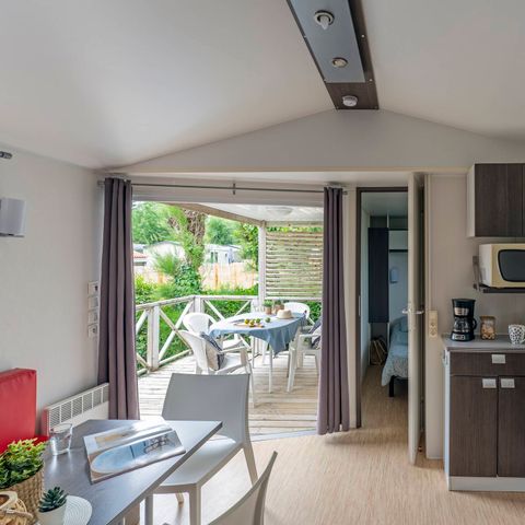 BUNGALOW 6 personnes - Résidence O'HARA PANORAMIQUE CLASSIQUE ECO-CONCU / 28m2 - 2 chambres - Terrasse semi-couverte 5/6 pers