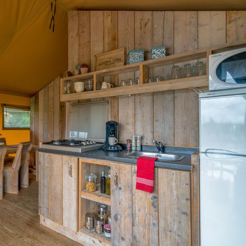 TENTE TOILE ET BOIS 6 personnes - Safari Lodge 6p