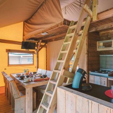 TENTE TOILE ET BOIS 8 personnes - Safari Lodge 8p