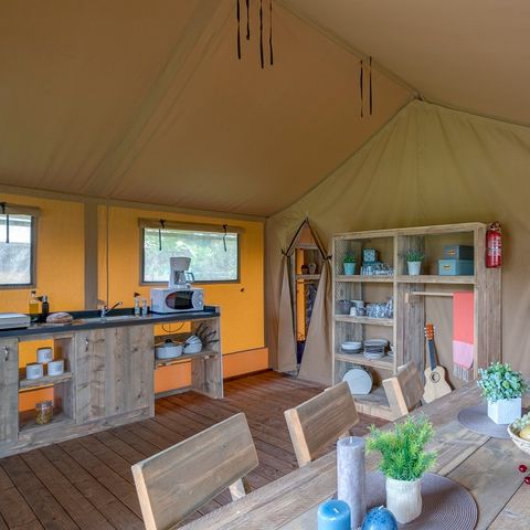 TENTE TOILE ET BOIS 6 personnes - Woody lodge 2chambres sans sanitaires