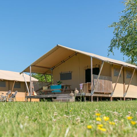 TENTE TOILE ET BOIS 6 personnes - Woody lodge 2chambres sans sanitaires