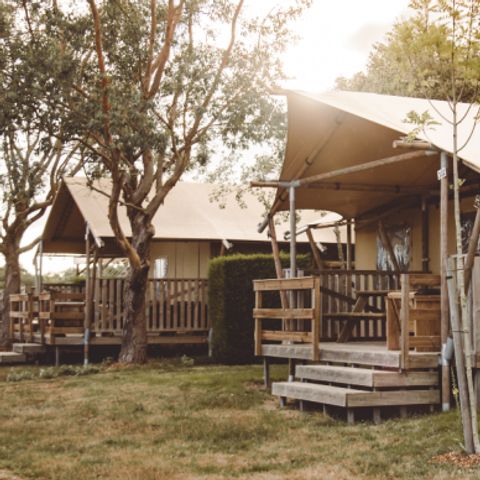 Tente en toile et en bois 7 personnes - Safari Lodge
