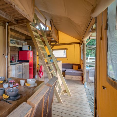 Tente en toile et en bois 8 personnes - Safari Lodge 8 personnes, Climatisée