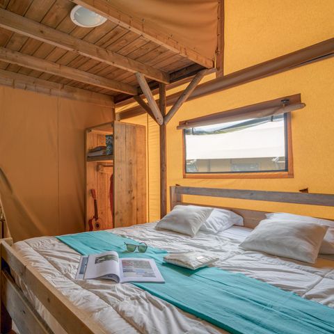 Tente en toile et en bois 8 personnes - Safari Lodge 8 personnes, Climatisée