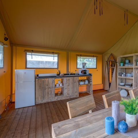 TENTE TOILE ET BOIS 6 personnes - Woody Lodge, Climatisé - 2 chambres
