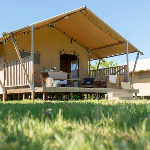 TENTE TOILE ET BOIS 6 personnes - Woody Lodge, Climatisée - 3 chambres