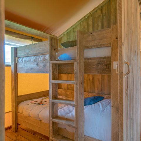 TENTE TOILE ET BOIS 6 personnes - Woody Lodge, Climatisée - 3 chambres