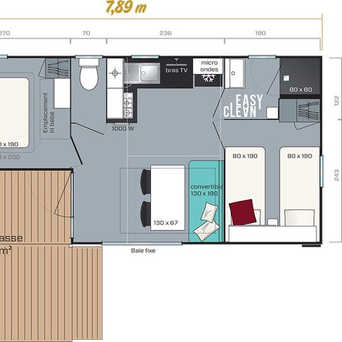 BUNGALOW 6 personnes