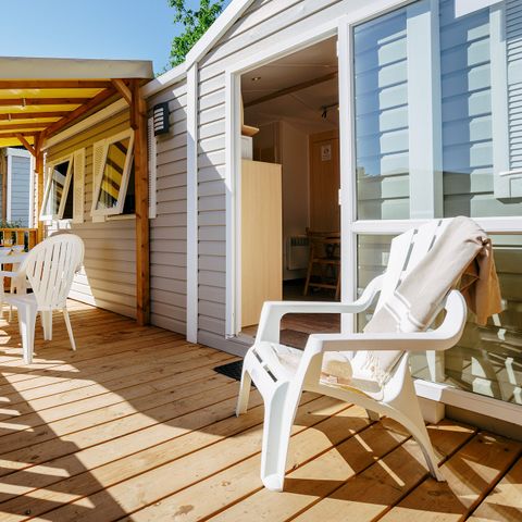Mobilhome 6 personnes - Mobil-home | Classic | 3 Ch. | 6 Pers. | Terrasse surélevée | 1 SDB
