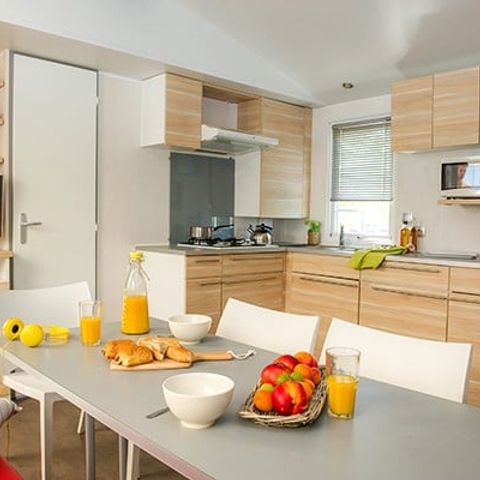Mobilhome 6 personnes - Classic XL | 2 Ch. | 4/6 Pers. | Terrasse surélevée | TV