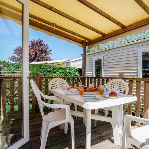 BUNGALOW 6 personnes - Mobil-home | Classic XL | 3 Ch. | 6 Pers. | Terrasse surélevée