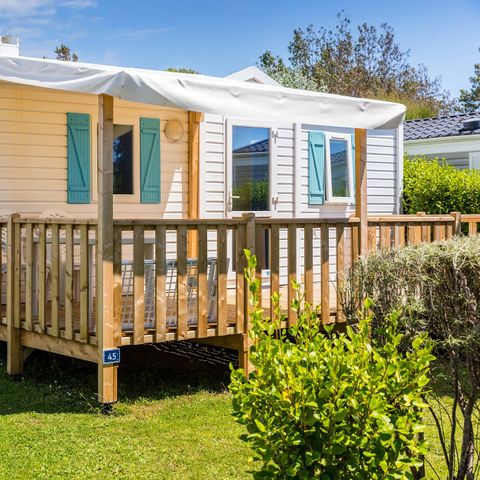 BUNGALOW 6 personnes - Classic | 2 Ch. | 4/6 Pers. | Terrasse surélevée | 1 SDB | TV
