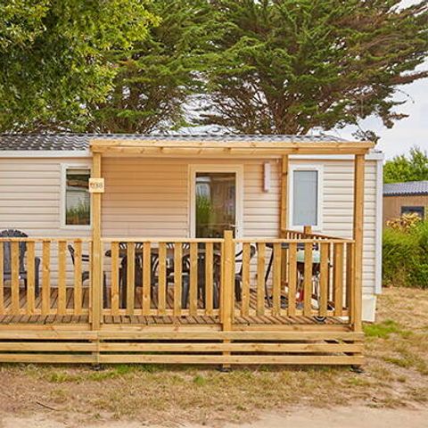 BUNGALOW 6 personnes - Mobil-home | Comfort | 3 Ch. | 6 Pers. | Terrasse surélevée | TV
