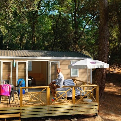 Mobilhome 5 personnes - Cottage Océan TV Wifi - 2 Chambres - 4/5 personnes