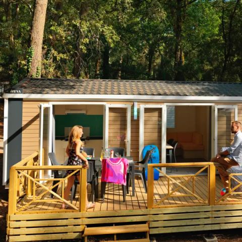Mobilhome 6 personnes - Mobil Home Aqua 2 chambres 4/6 personnes TV