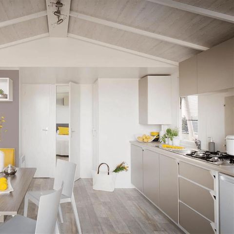 Mobilhome 4 personnes - Confort 2 Chambres Bay - Terrasse intégrée
