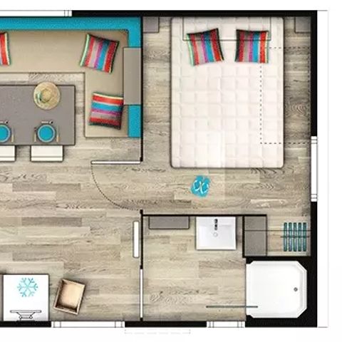 BUNGALOW 6 personnes - Mobil Home Confort Plus 4 Pièces 6 Personnes + TV