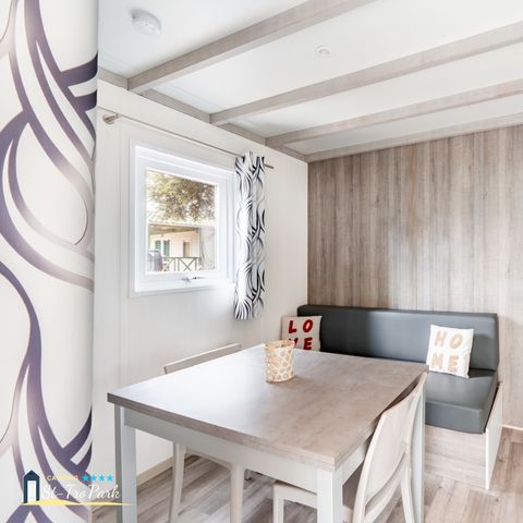 CHALET 4 personnes - Chalet Confort 26.5m² (2 chambres) + terrasse couverte + TV