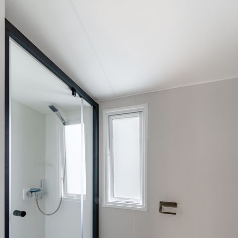 BUNGALOW 2 personnes - Mobil-home Premium 19m² (1 chambre) + Lave-vaisselle + Terrasse semi-couverte 11m²