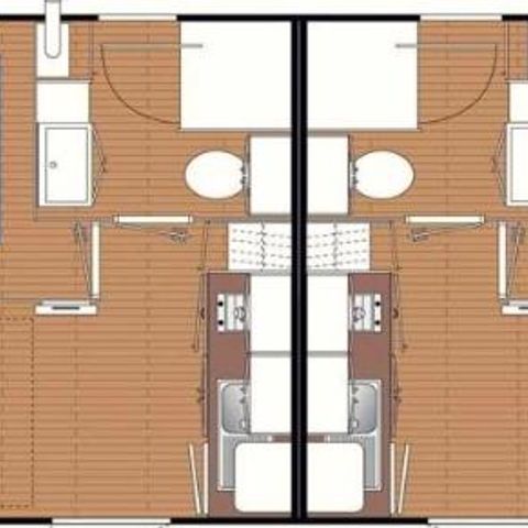 BUNGALOW 2 personnes - Mobilhome 2 personnes