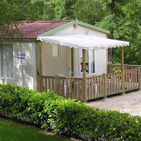 BUNGALOW 6 personnes - 4/6 Confort avec terrasse + Climatisation + TV 40m²