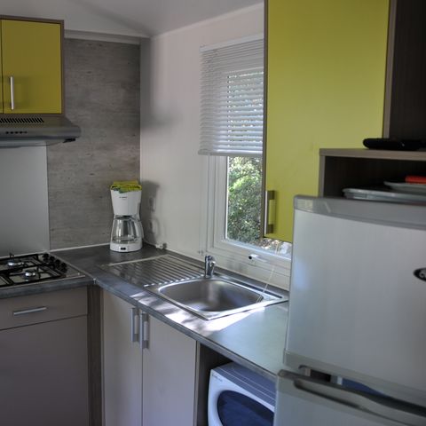 BUNGALOW 6 personnes - 6 avec terrasse + Climatisation + TV - 36m²