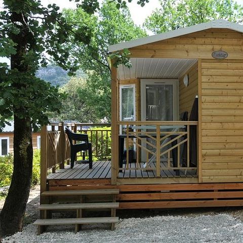 BUNGALOW 4 personnes - 4 personnes avec terrasse + climatisation + TV - 31m²