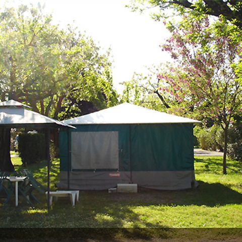 Bungalow toilé 5 personnes - Bungalow Toilé Confort 25 m² 2 chambres + terrasse 15m² 5 pers