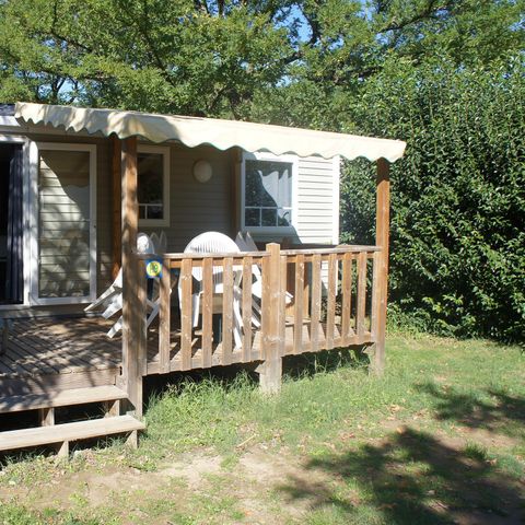 Mobilhome 7 personnes - Mobil home Standard 32 m² 3 chambres + terrasse 12m² semi-couverte (9m²) 6/7 pers