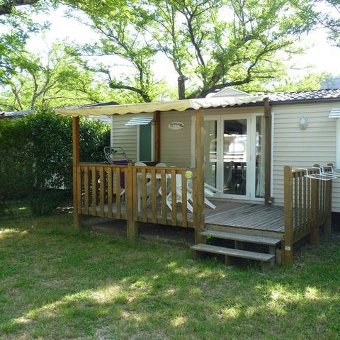 BUNGALOW 5 personnes - Mobil home Confort 32 m² 2 chambres + terrasse 12m² semi-couverte (9m²) + TV 4/5 pers