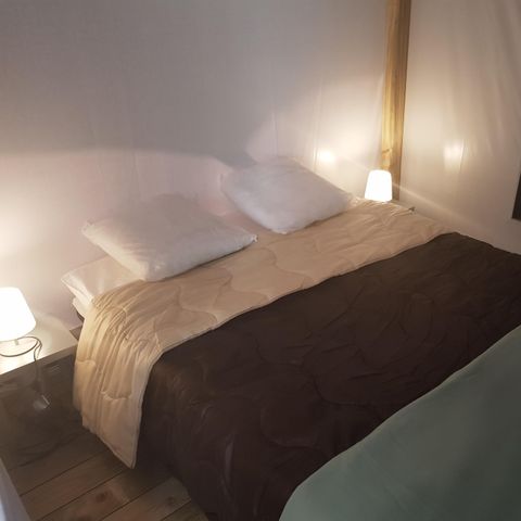 TENTE TOILE ET BOIS 5 personnes - Lodge Confort 25m² 2 chambres + terrasse 12m² 4/5 pers