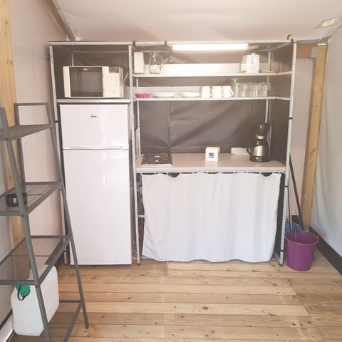 TENTE TOILE ET BOIS 5 personnes - Lodge Confort 25m² 2 chambres + terrasse 12m² 4/5 pers