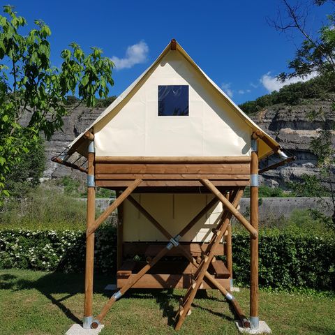 TENTE TOILE ET BOIS 2 personnes - Tente Bivouac Confort 6m² 1 chambre 1/2 pers