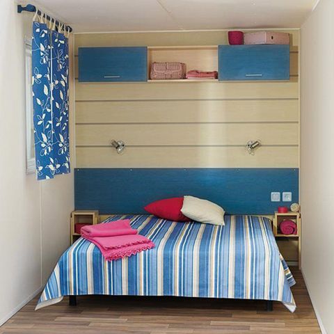 Mobilhome 2 personnes - Mobil home Standard 21m² 1 chambre + terrasse 12m² semi-couverte (9m²) 2 pers