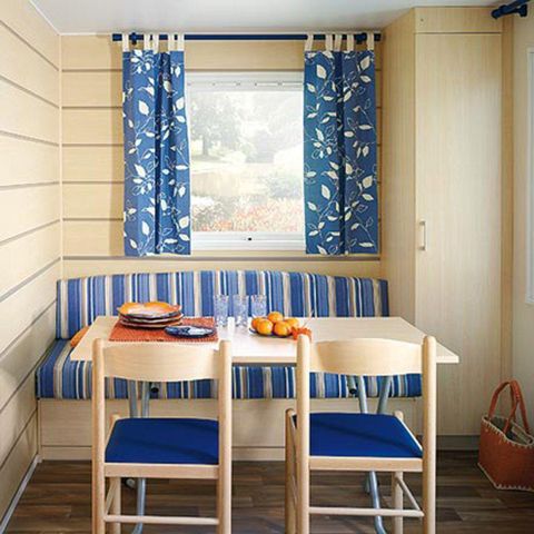 Mobilhome 2 personnes - Mobil home Standard 21m² 1 chambre + terrasse 12m² semi-couverte (9m²) 2 pers