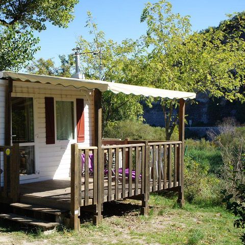 Mobilhome 2 personnes - Mobil home Standard 21m² 1 chambre + terrasse 12m² semi-couverte (9m²) 2 pers