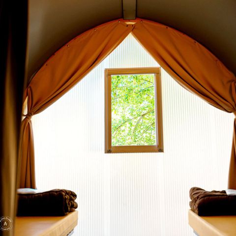 Tente en toile et en bois 4 personnes - Coco Sweet - 2 chambres