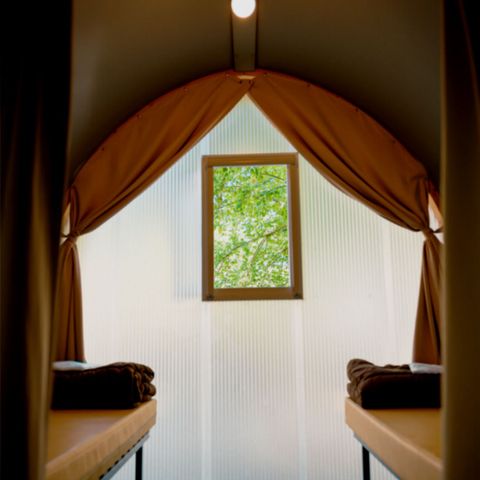 Tente en toile et en bois 4 personnes - Coco Sweet - 2 chambres