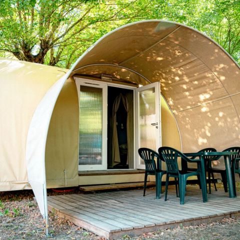 Tente en toile et en bois 4 personnes - Coco Sweet - 2 chambres