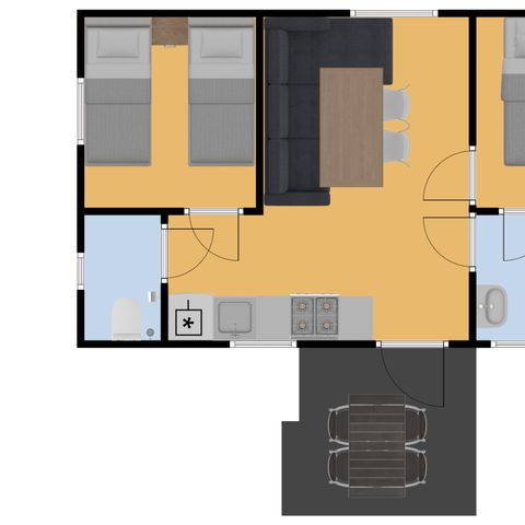 BUNGALOW 4 personnes - Pêcher