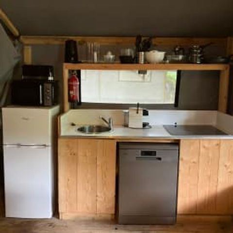 Tente en toile et en bois 4 personnes - Cocotier