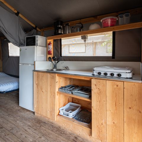 Tente en toile et en bois 4 personnes - Cocotier
