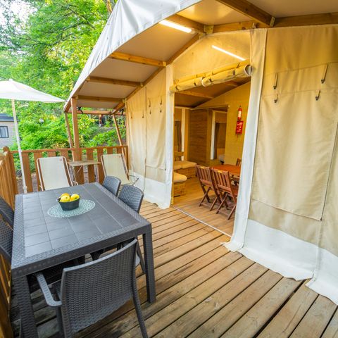 Tente en toile et en bois 5 personnes - Lodge Tent Deluxe