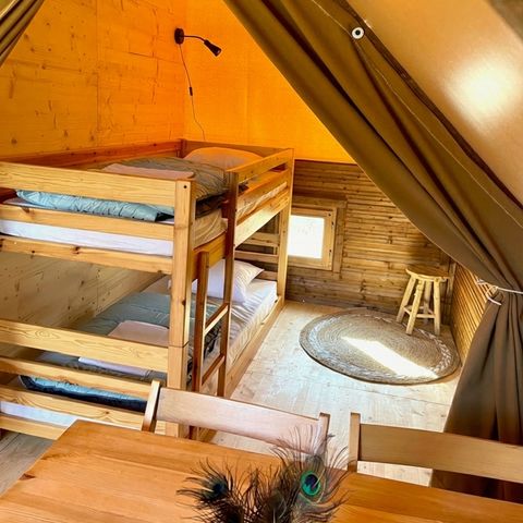 TENTE TOILE ET BOIS 5 personnes - Glamptent 2.0