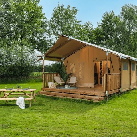 Tente en toile et en bois 5 personnes - Glamptent Basic