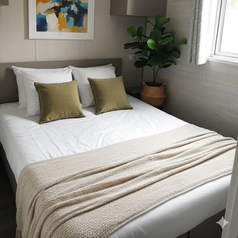 BUNGALOW 4 personnes - MOBIWOOD 36 avec son JACUZZI PRIVATIF - 2 Chambres