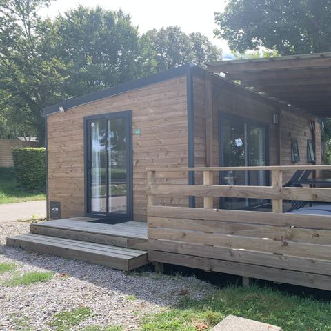 BUNGALOW 4 personnes - MOBIWOOD 36 avec son JACUZZI PRIVATIF - 2 Chambres