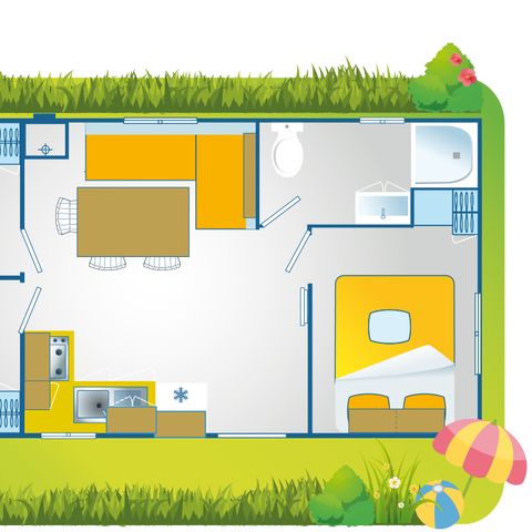 Mobilhome 7 personnes - Happy Premium