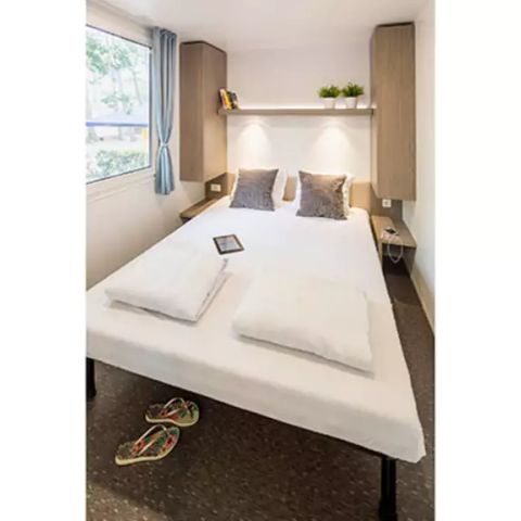 BUNGALOW 5 personnes - Mobil-home | Comfort | 2 Ch. | 5 Pers. | Terrasse Lounge | 1 SDB | Clim.
