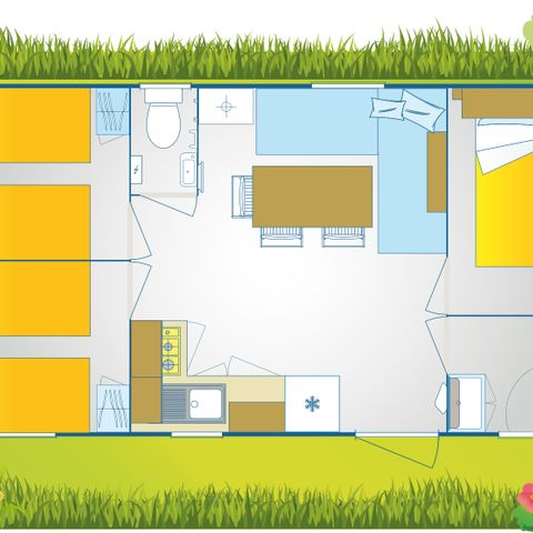Mobilhome 7 personnes - Happy Premium Suite